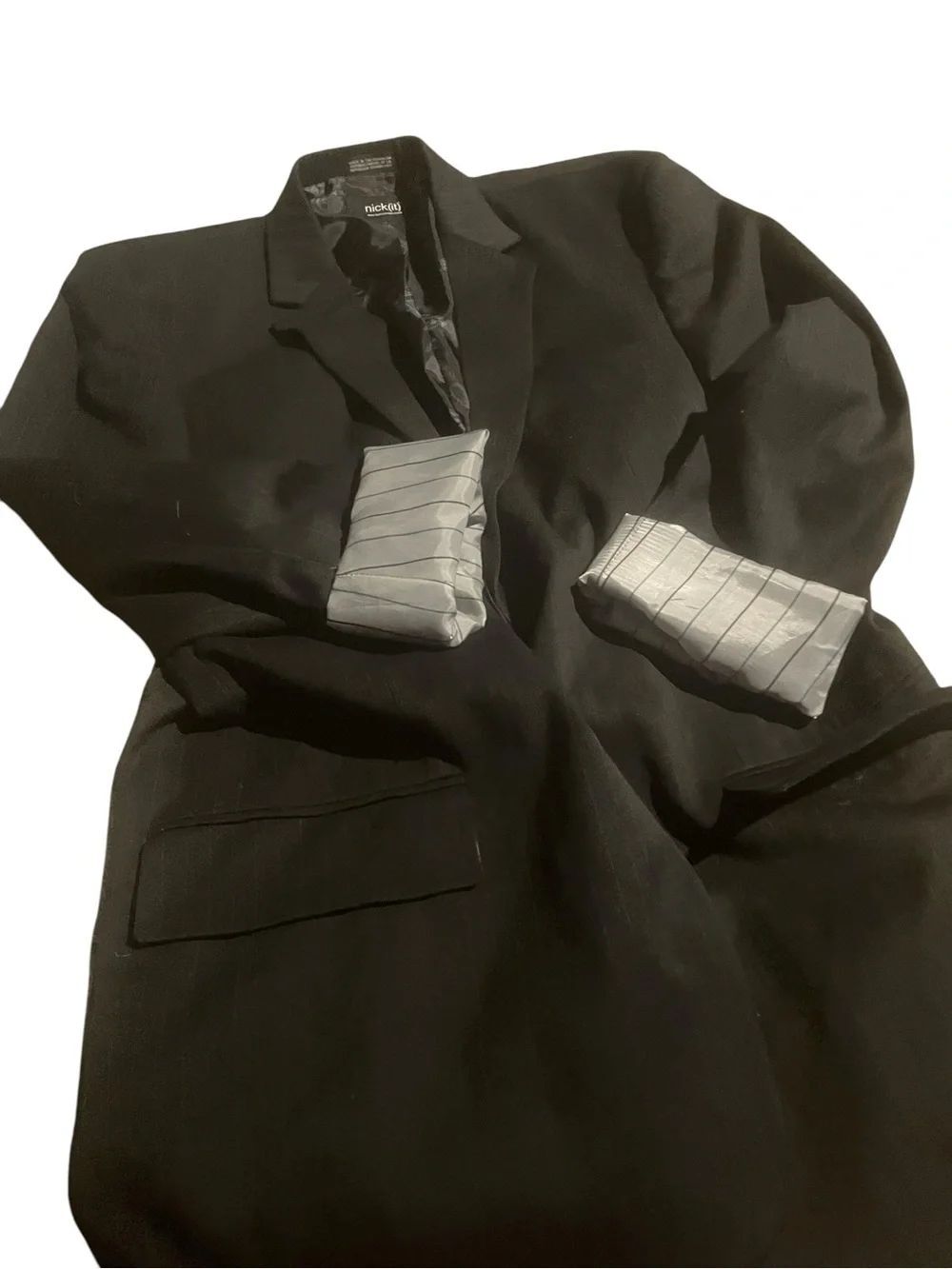 Nickelodeon Black womens Sport Coat with Silver Cuff Accents size large